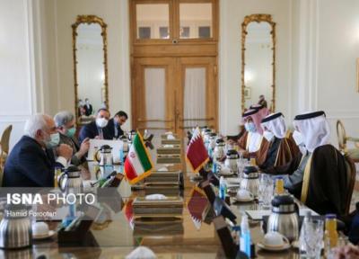 تاکید وزرای خارجه ایران و قطر بر لزوم همکاری کشورهای منطقه برای حل اختلافات