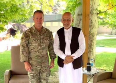 حمایت از نیروهای افغان، محور دیدار اشرف غنی با فرمانده نظامیان آمریکایی