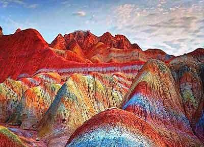 همه چیز درباره کوه های رنگارنگ چین